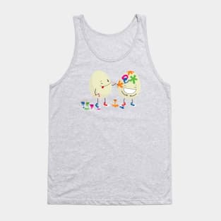 Funny Easter eggs decorating each other Tank Top